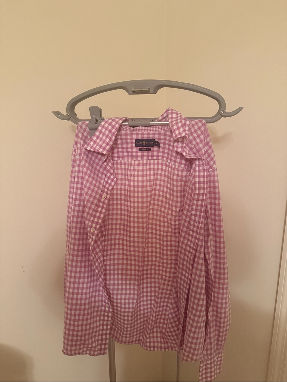Lauren Ralph Lauren mauve Gingham Women’s buttoned shirt